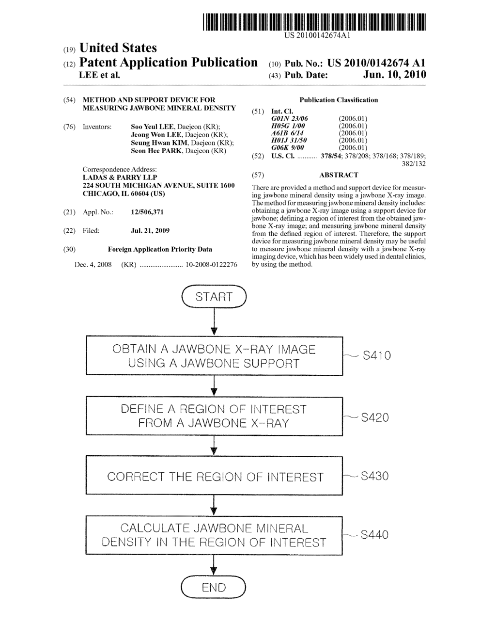 METHOD AND SUPPORT DEVICE FOR MEASURING JAWBONE MINERAL DENSITY - diagram, schematic, and image 01