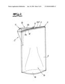 PLASTIC BAG WITH POUR SPOUT AND SLIDE CLOSURE diagram and image