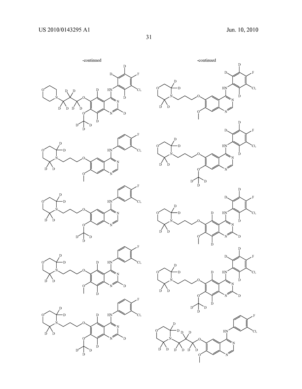 QUINAZOLINE INHIBITORS OF EGFR TYROSINE KINASE - diagram, schematic, and image 32