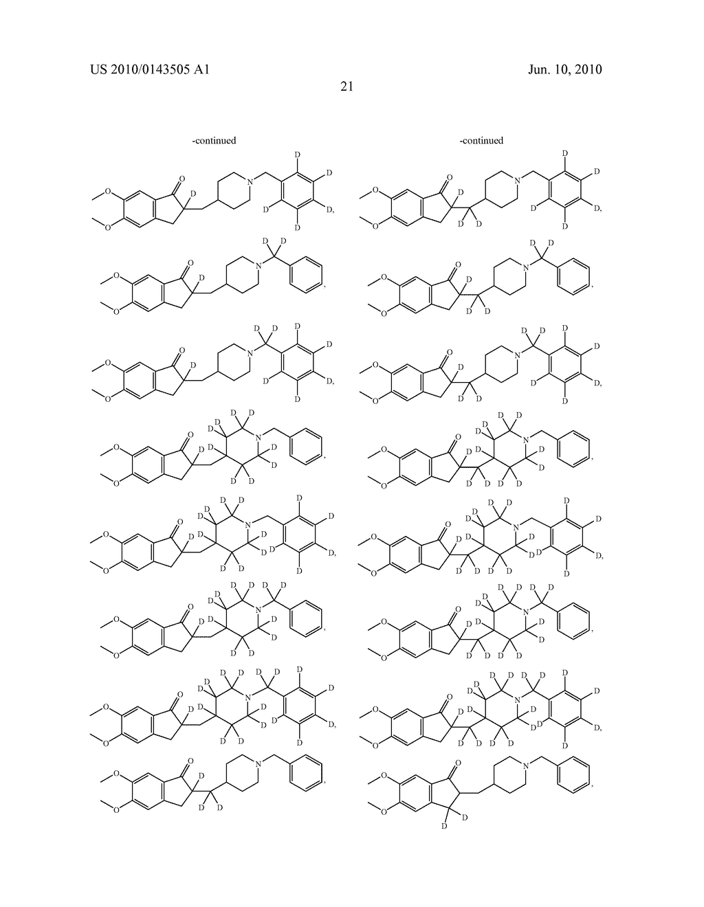 INDANONE INHIBITORS OF ACETYLCHOLINESTERASE - diagram, schematic, and image 22