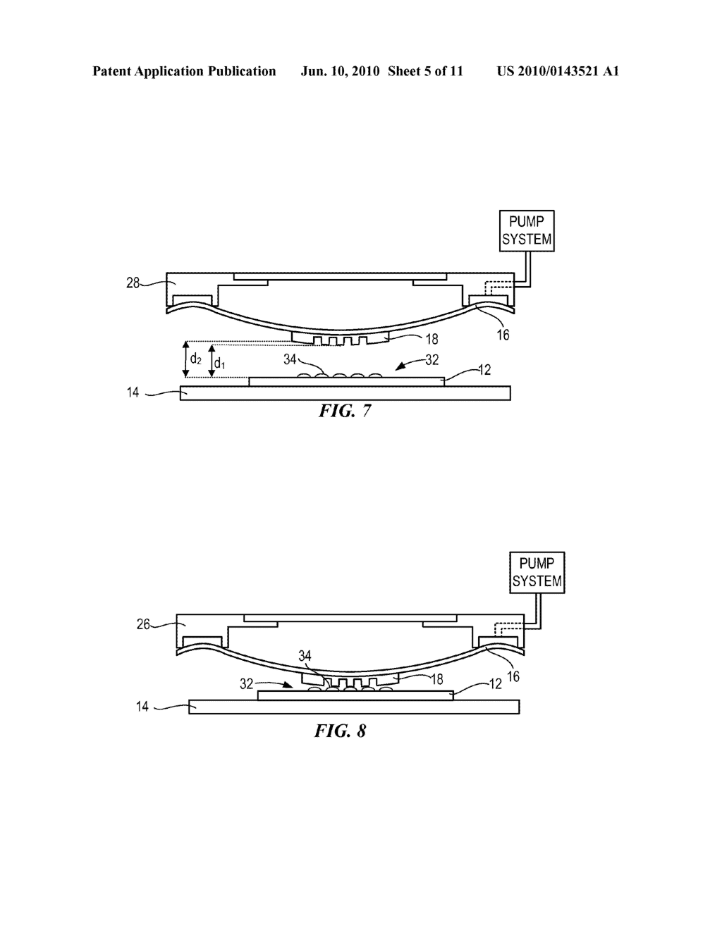 Method for Expelling Gas Positioned Between a Substrate and a Mold - diagram, schematic, and image 06