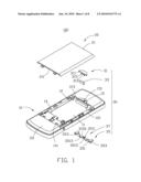 BATTERY COVER ASSEMBLY FOR PORTABLE ELECTRONIC DEVICE diagram and image