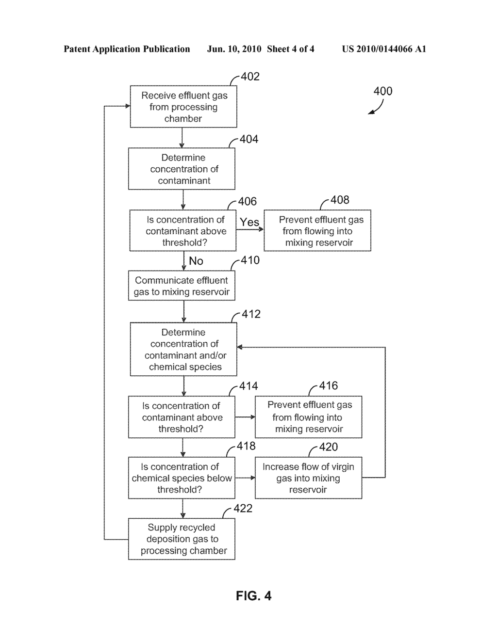 SYSTEM AND METHOD FOR RECYCLING A GAS USED TO DEPOSIT A SEMICONDUCTOR LAYER - diagram, schematic, and image 05