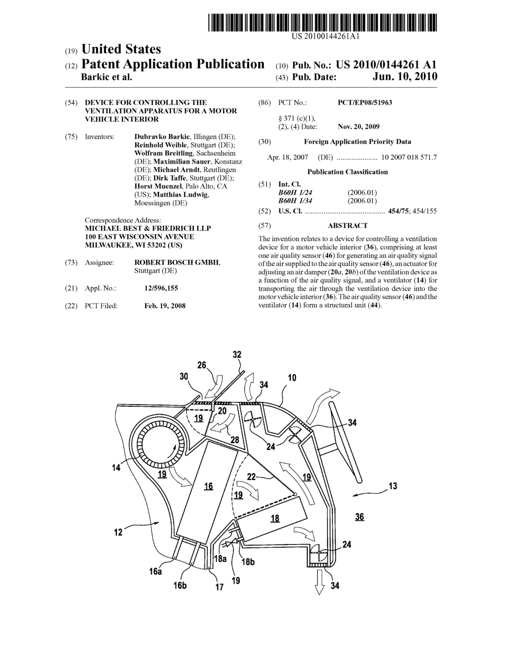 DEVICE FOR CONTROLLING THE VENTILATION APPARATUS FOR A MOTOR VEHICLE INTERIOR - diagram, schematic, and image 01