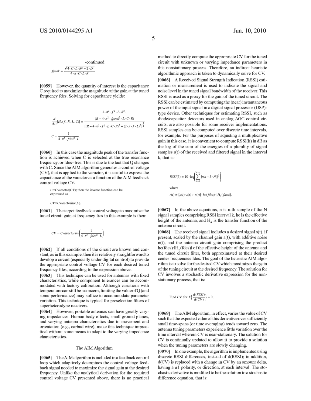 Adaptive Impedance Matching (AIM) For Electrically Small Radio Receiver Antennas - diagram, schematic, and image 12