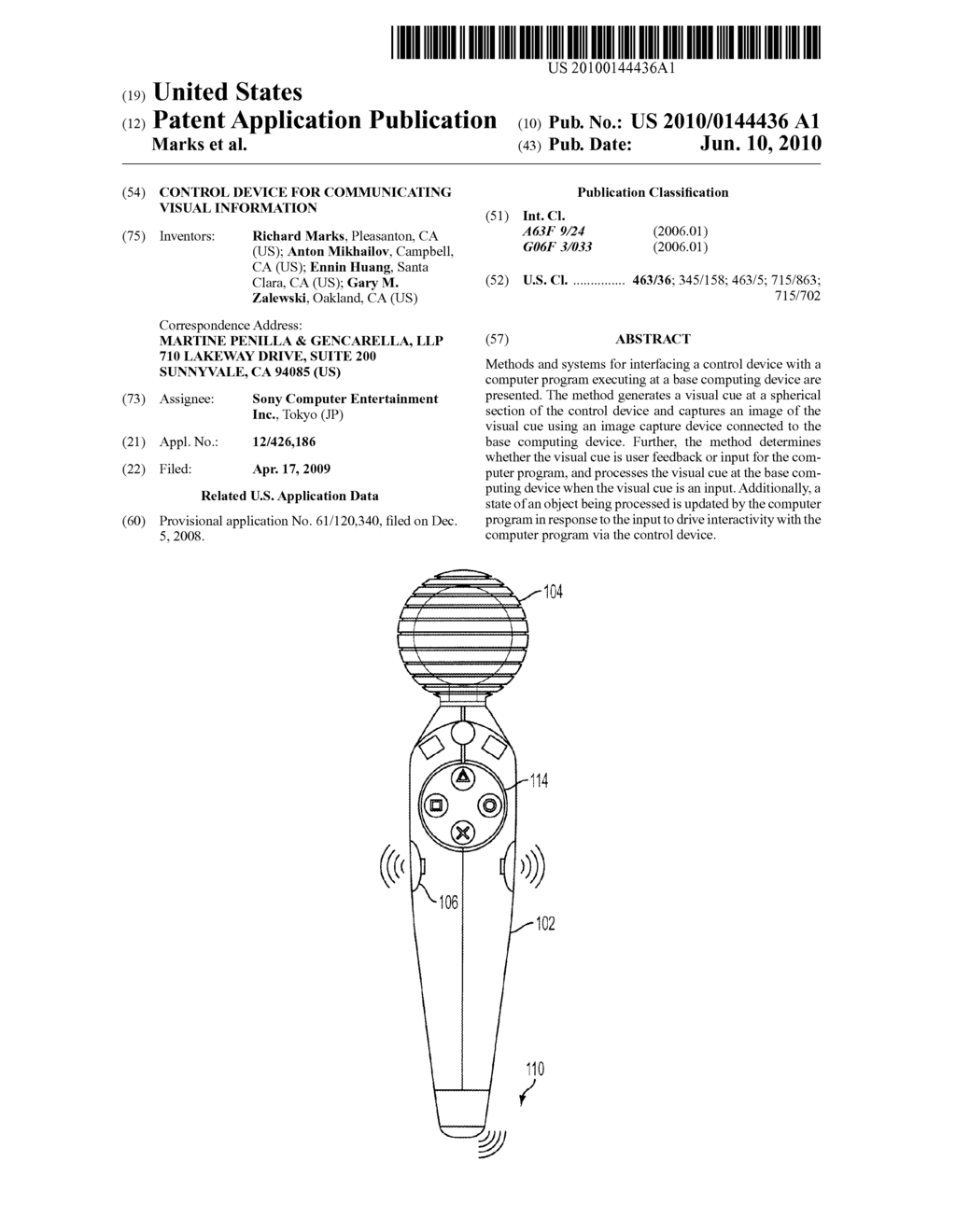 Control Device for Communicating Visual Information - diagram, schematic, and image 01