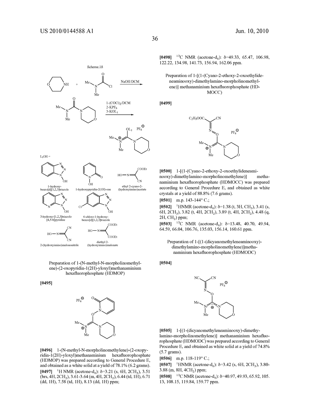 PROTON ACCEPTOR IMINIUM/CARBOCATION-TYPE COUPLING AGENTS - diagram, schematic, and image 38