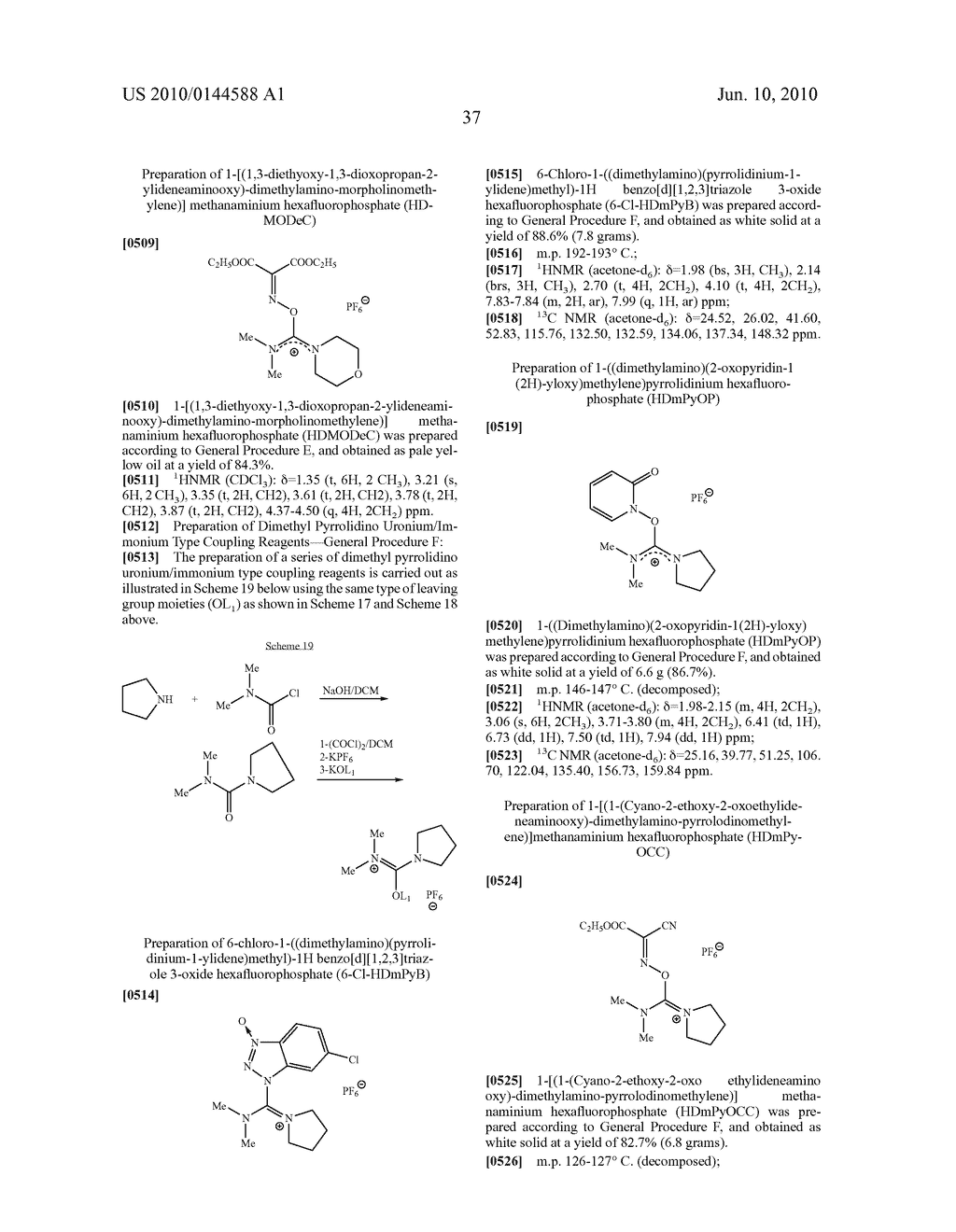 PROTON ACCEPTOR IMINIUM/CARBOCATION-TYPE COUPLING AGENTS - diagram, schematic, and image 39