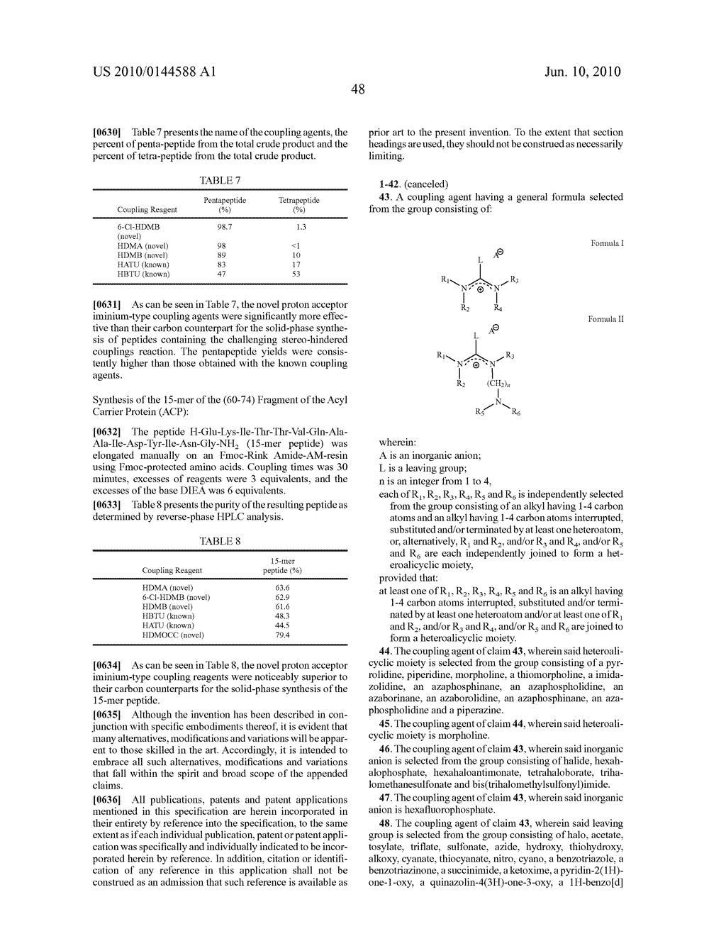 PROTON ACCEPTOR IMINIUM/CARBOCATION-TYPE COUPLING AGENTS - diagram, schematic, and image 50