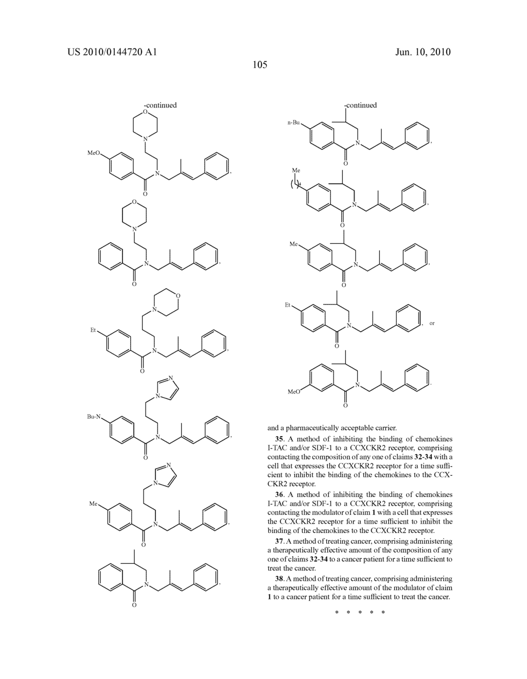 INHIBITORS OF HUMAN TUMOR-EXPRESSED CCXCKR2 - diagram, schematic, and image 106