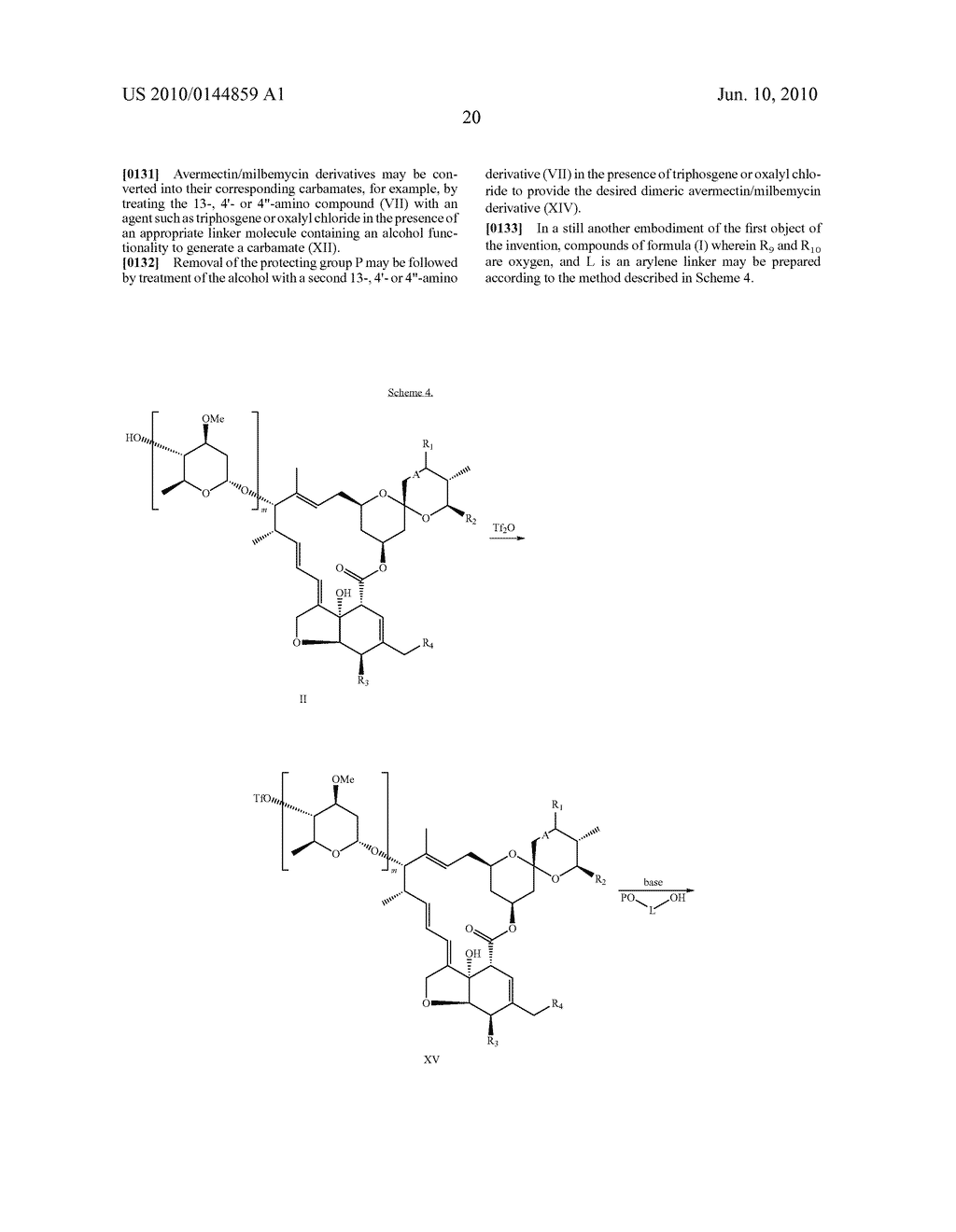 DIMERIC AVERMECTIN AND MILBEMYCIN DERIVATIVES - diagram, schematic, and image 21