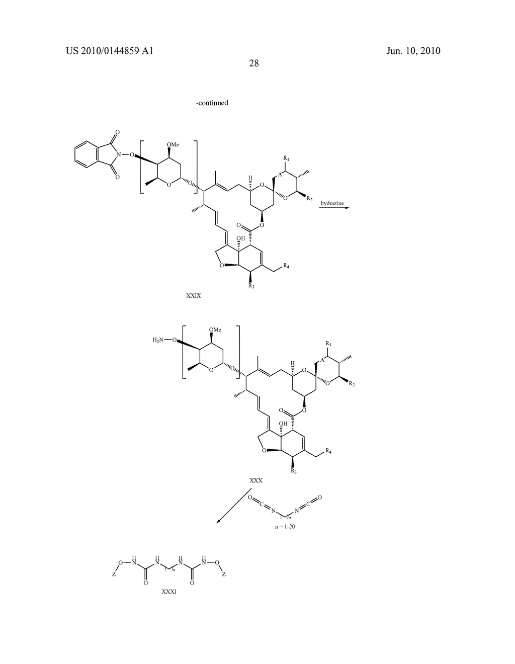DIMERIC AVERMECTIN AND MILBEMYCIN DERIVATIVES - diagram, schematic, and image 29