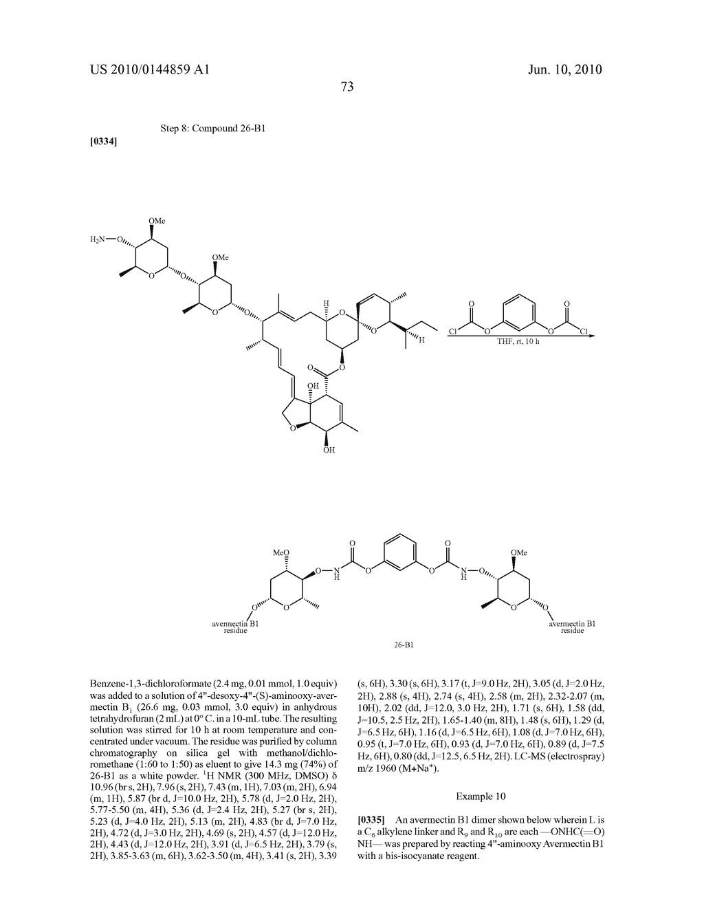 DIMERIC AVERMECTIN AND MILBEMYCIN DERIVATIVES - diagram, schematic, and image 71