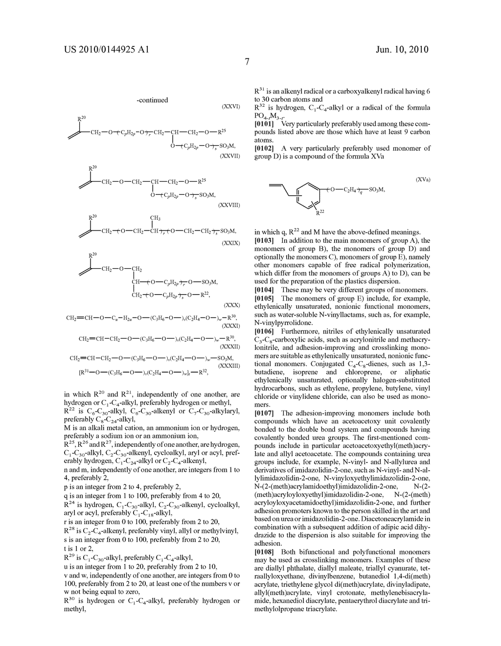 Plasters and Renders and Paints, Copolymer Dispersions and Their Use - diagram, schematic, and image 10