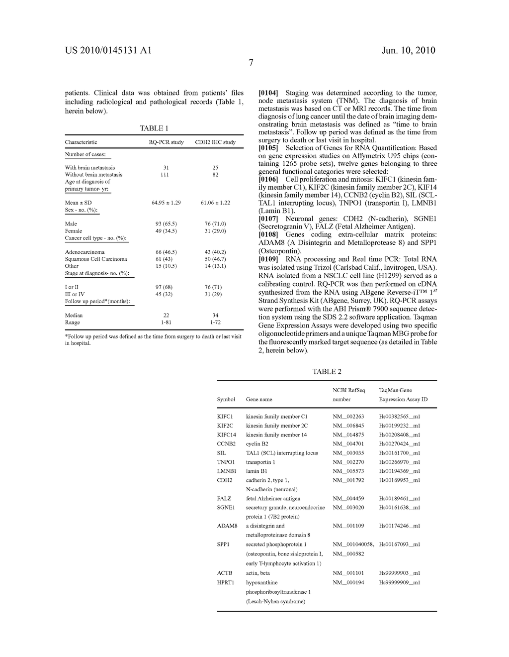 METHODS AND KITS FOR PREDICTING CANCER METASTASIS - diagram, schematic, and image 19