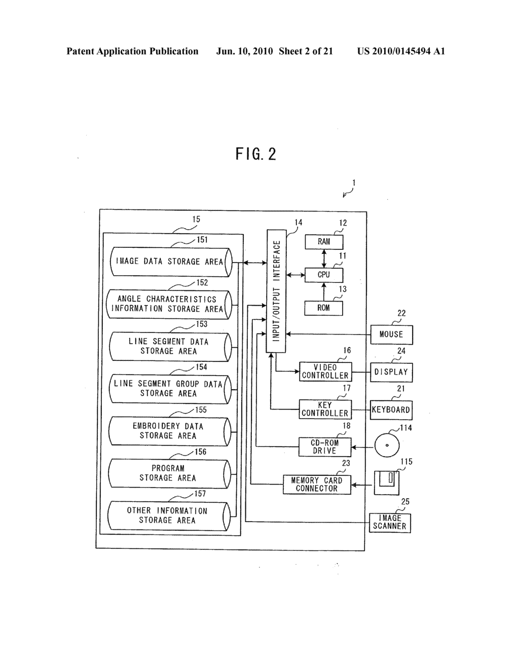 Embroidery data generating device and computer-readable medium storing embroidery data generating program - diagram, schematic, and image 03