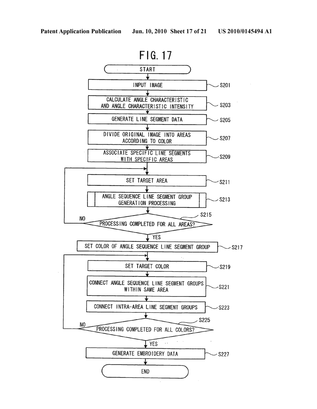 Embroidery data generating device and computer-readable medium storing embroidery data generating program - diagram, schematic, and image 18