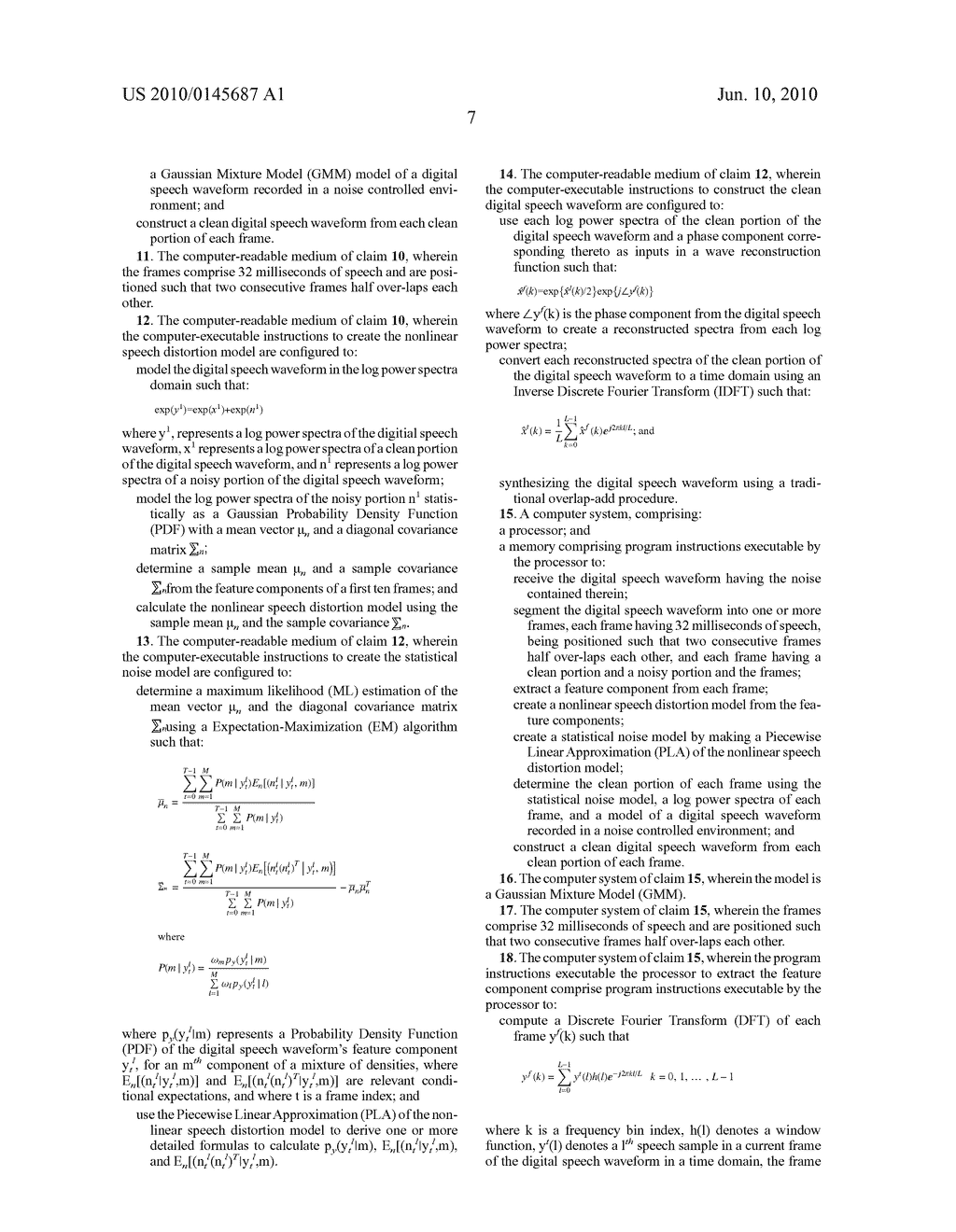 REMOVING NOISE FROM SPEECH - diagram, schematic, and image 11