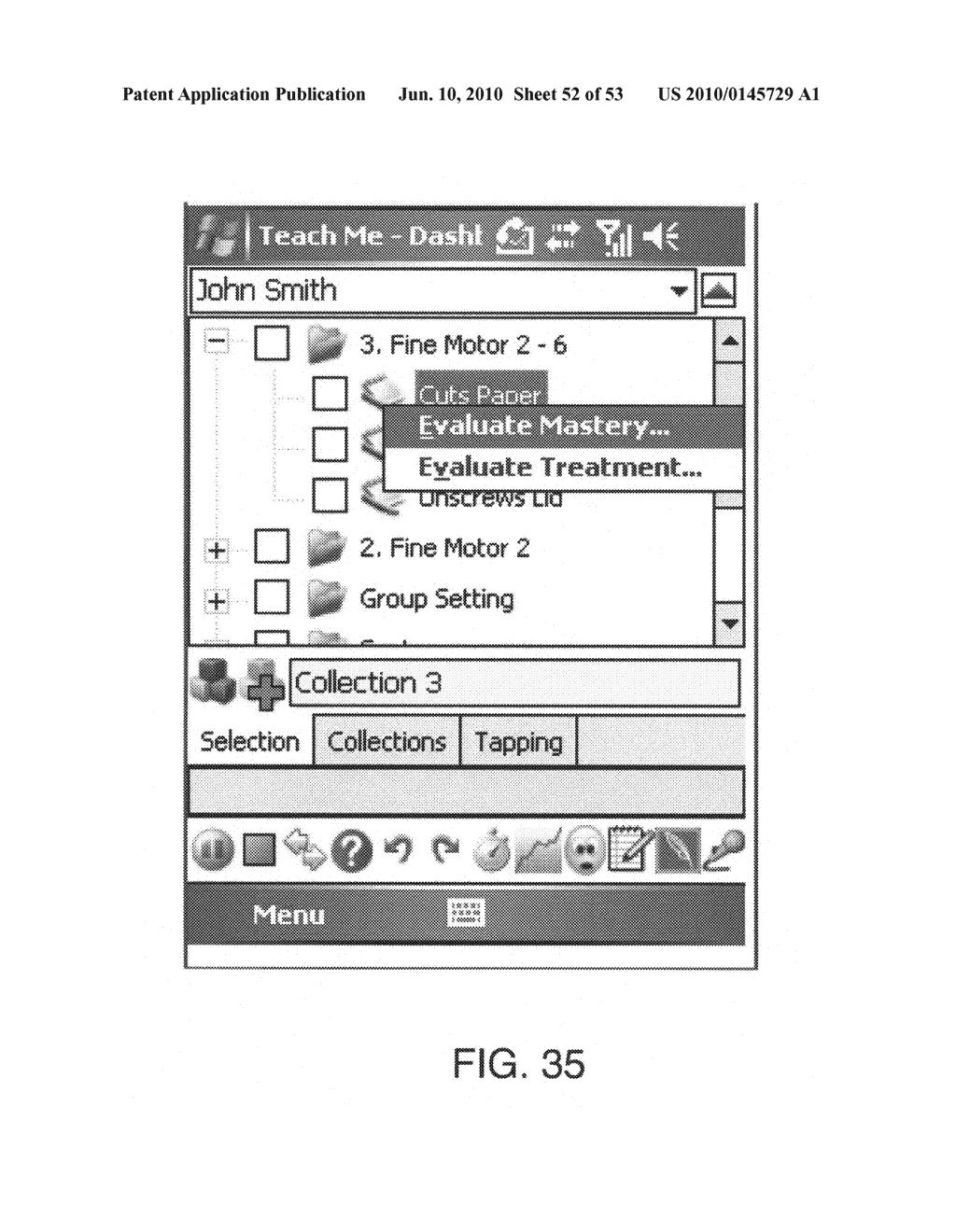 RESPONSE SCORING SYSTEM FOR VERBAL BEHAVIOR WITHIN A BEHAVIORAL STREAM WITH A REMOTE CENTRAL PROCESSING SYSTEM AND ASSOCIATED HANDHELD COMMUNICATING DEVICES - diagram, schematic, and image 53