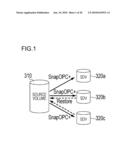 STORAGE APPARATUS AND DATA RESTORING METHOD USED THEREIN diagram and image