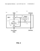 PROTECTING EXTERNAL VOLATILE MEMORIES USING LOW LATENCY ENCRYPTION/DECRYPTION diagram and image