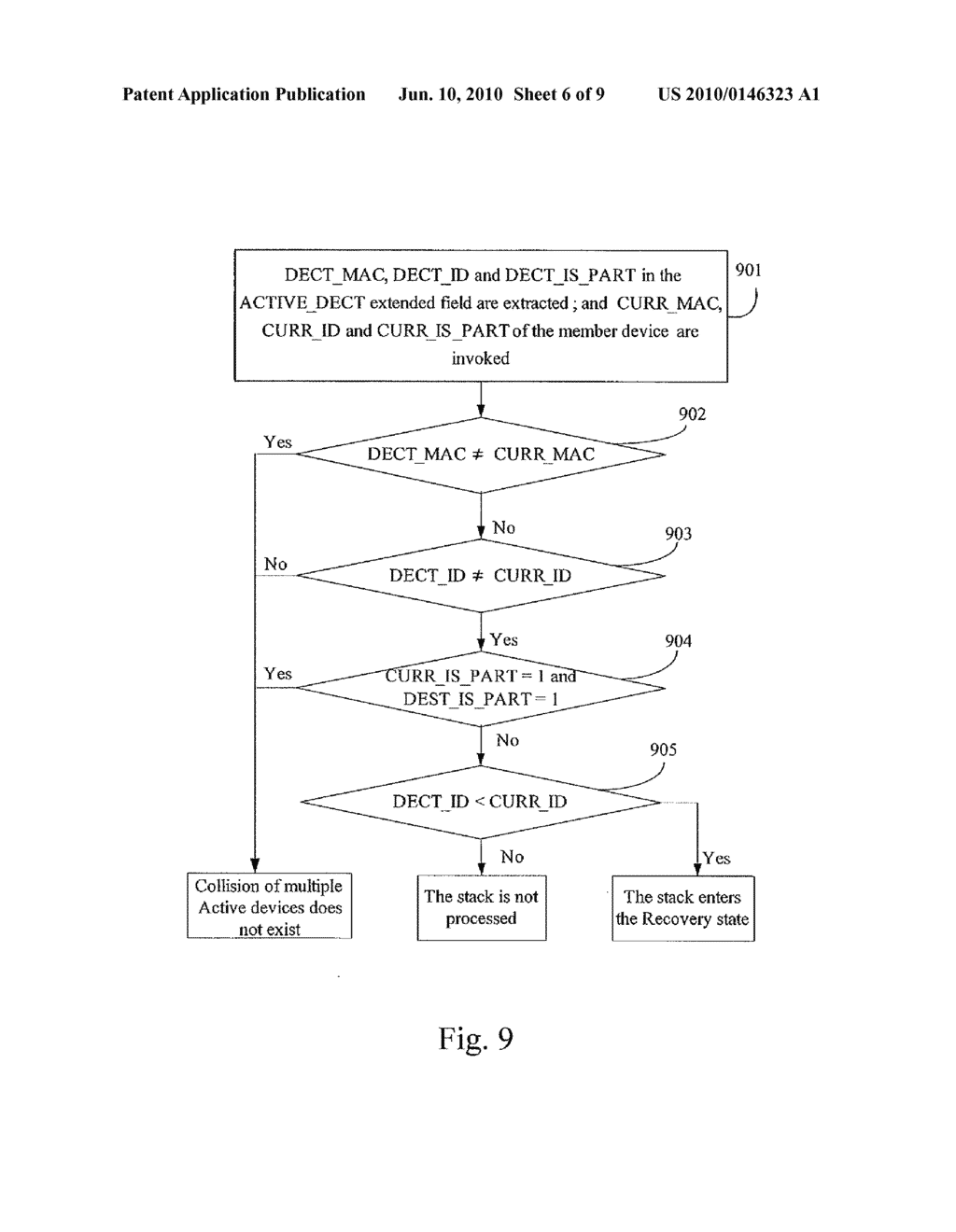 METHOD, SYSTEM AND APPARATUS FOR DETECTING MULTIPLE ACTIVE DEVICES IN STACK - diagram, schematic, and image 07