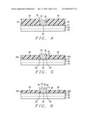 Pole width control on plated bevel main pole design of a perpendicular magnetic recording head diagram and image