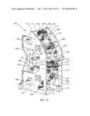 Curved building panel, building structure, panel curving system and methods for making curved building panels diagram and image