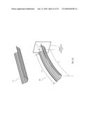 Curved building panel, building structure, panel curving system and methods for making curved building panels diagram and image