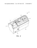 Electrocuting mouse trap with automatic chamber-clearing mechanism and access control mechanism diagram and image