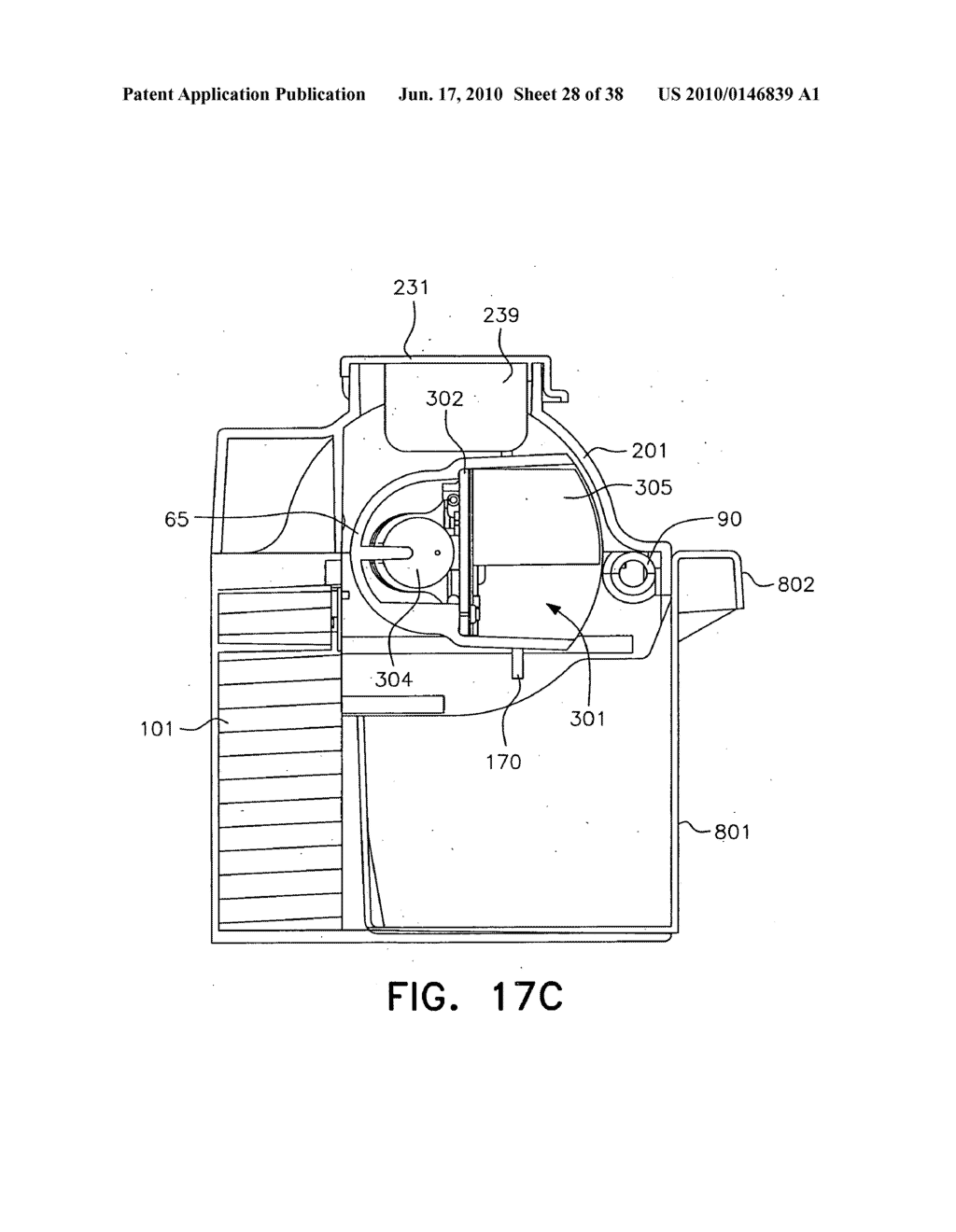 Electrocuting mouse trap with automatic chamber-clearing mechanism and access control mechanism - diagram, schematic, and image 29