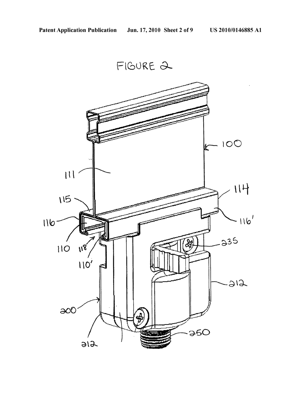 Connector support clip for use in an electrified grid framework - diagram, schematic, and image 03