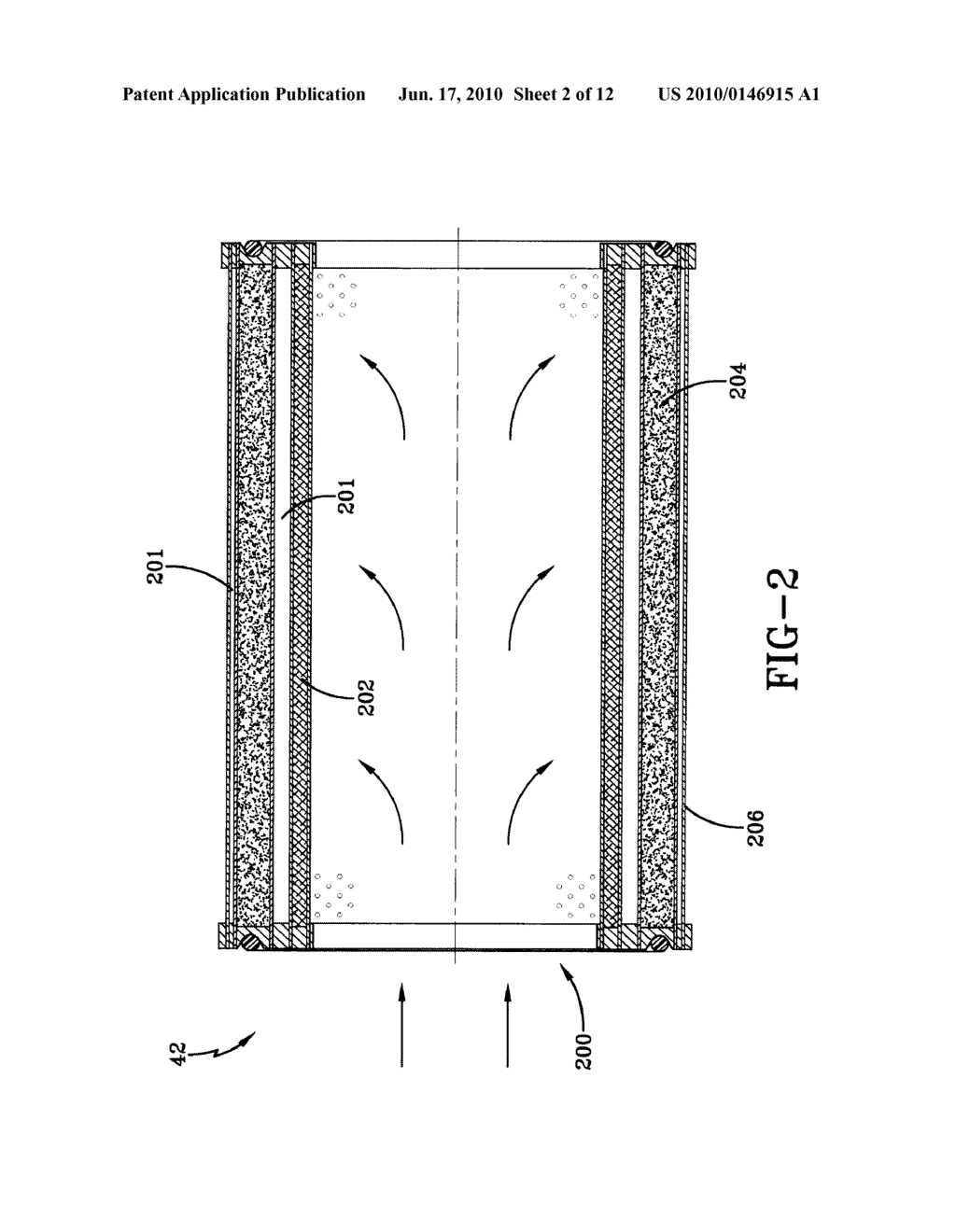 COALESCING FILTER ELEMENT WITH DRAINAGE MECHANISM - diagram, schematic, and image 03