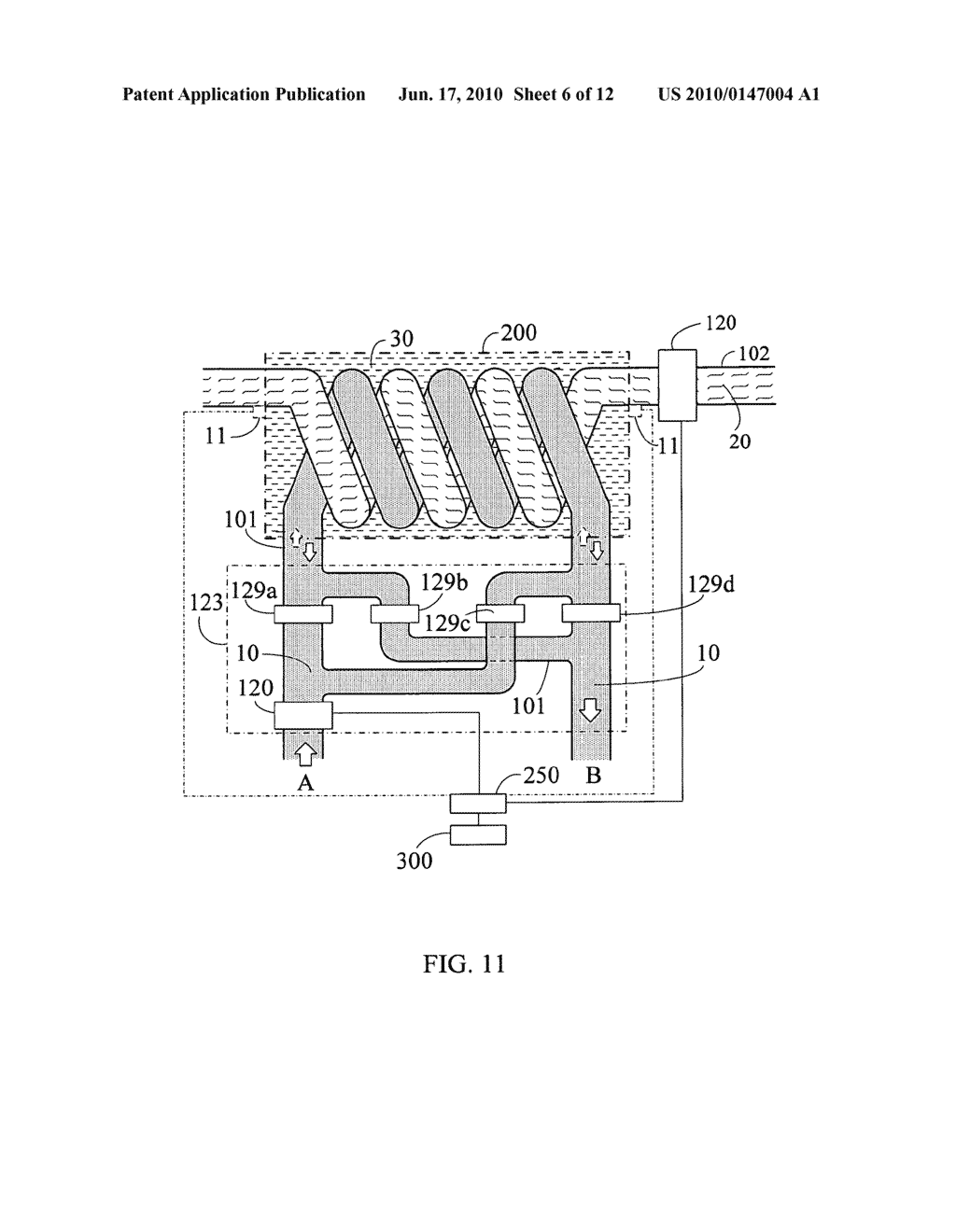 Heat pump or heat exchange device with periodic positive and reverse pumping - diagram, schematic, and image 07