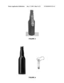 BEVERAGE CONTAINER WITH BOTTLE OPENER diagram and image