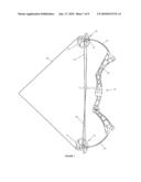 Compound archery bow with replaceable draw length adjustment modules diagram and image