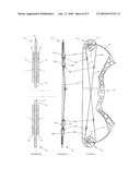 Compound archery bow with replaceable draw length adjustment modules diagram and image