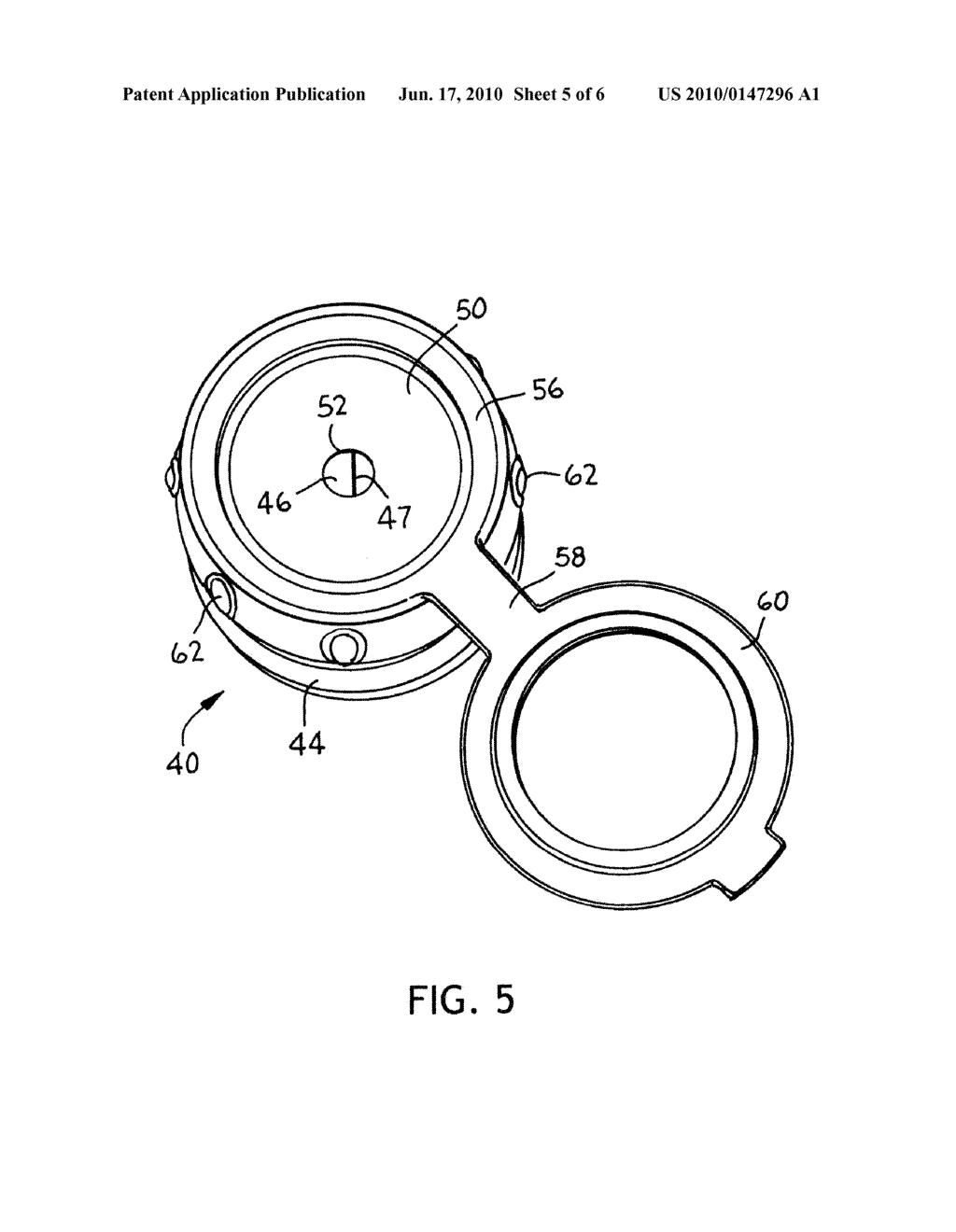 Port Sealing Cartridge for Medical Ventilating and Aspirating Devices - diagram, schematic, and image 06