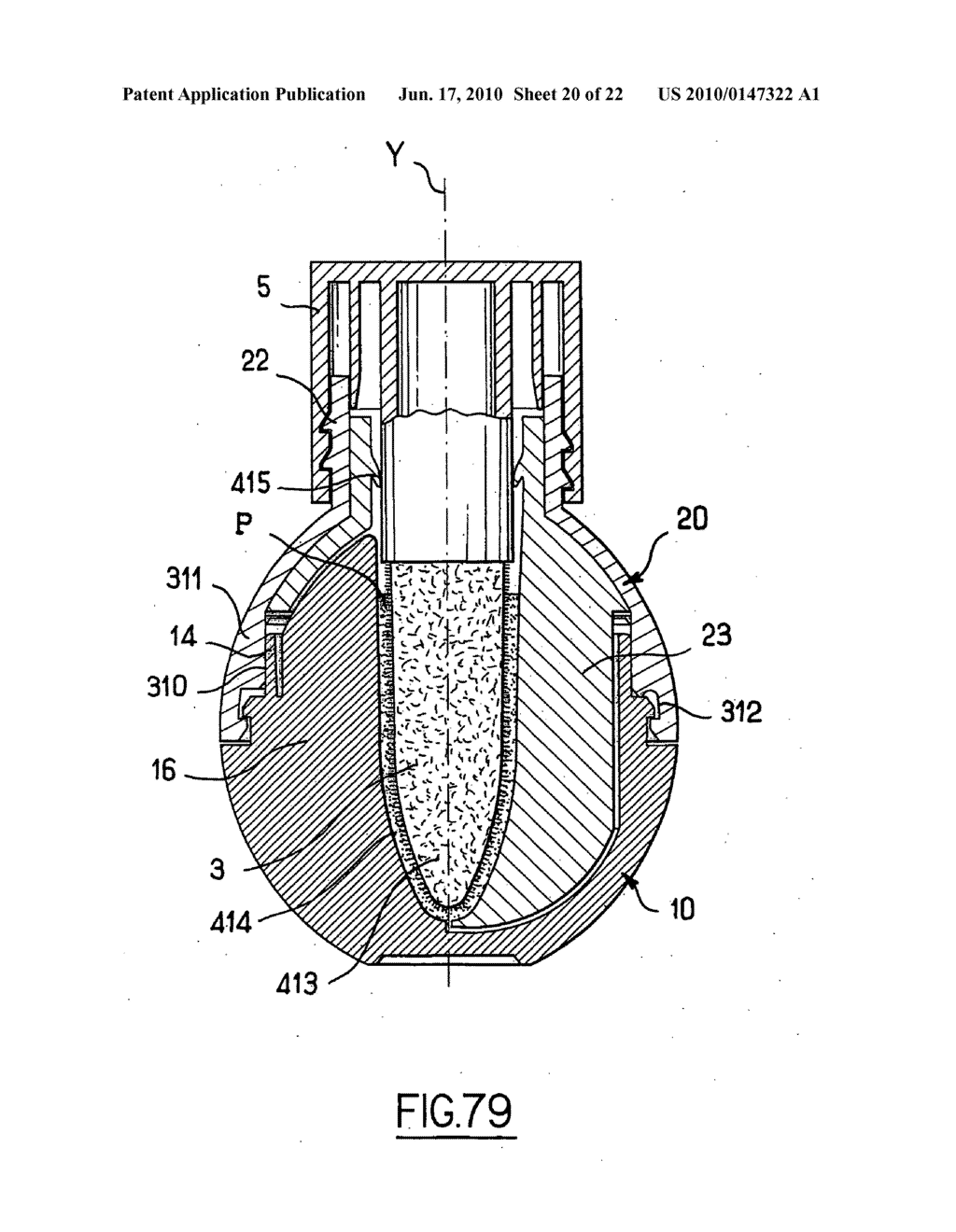 Device for packaging and applying a substance - diagram, schematic, and image 21