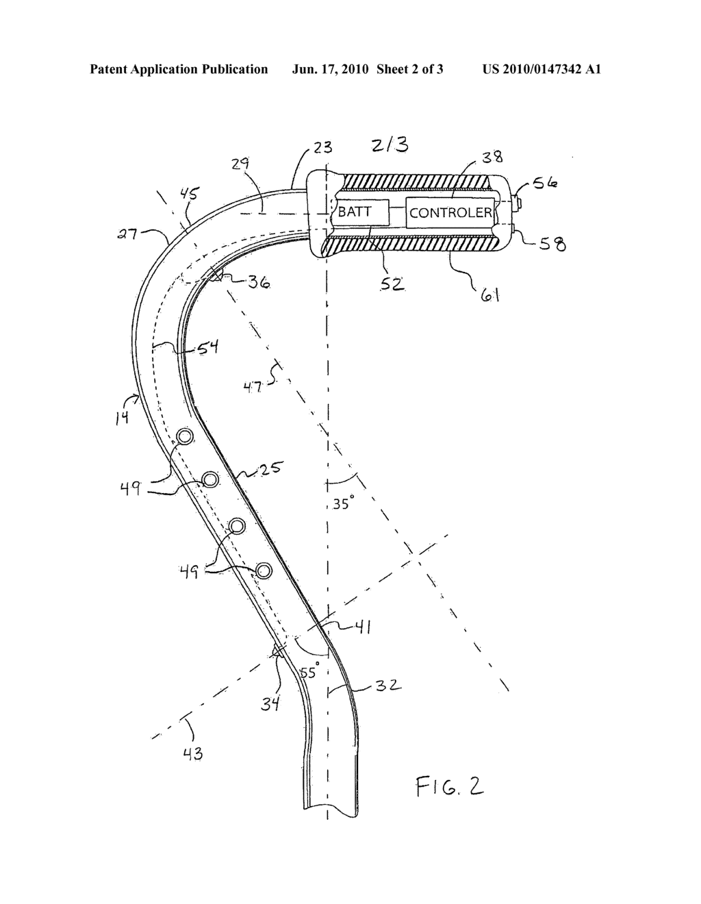 ADJUSTABLE LIGHTED WALKING AID - diagram, schematic, and image 03
