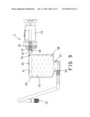 Device for sealing and inflating inflatable object diagram and image