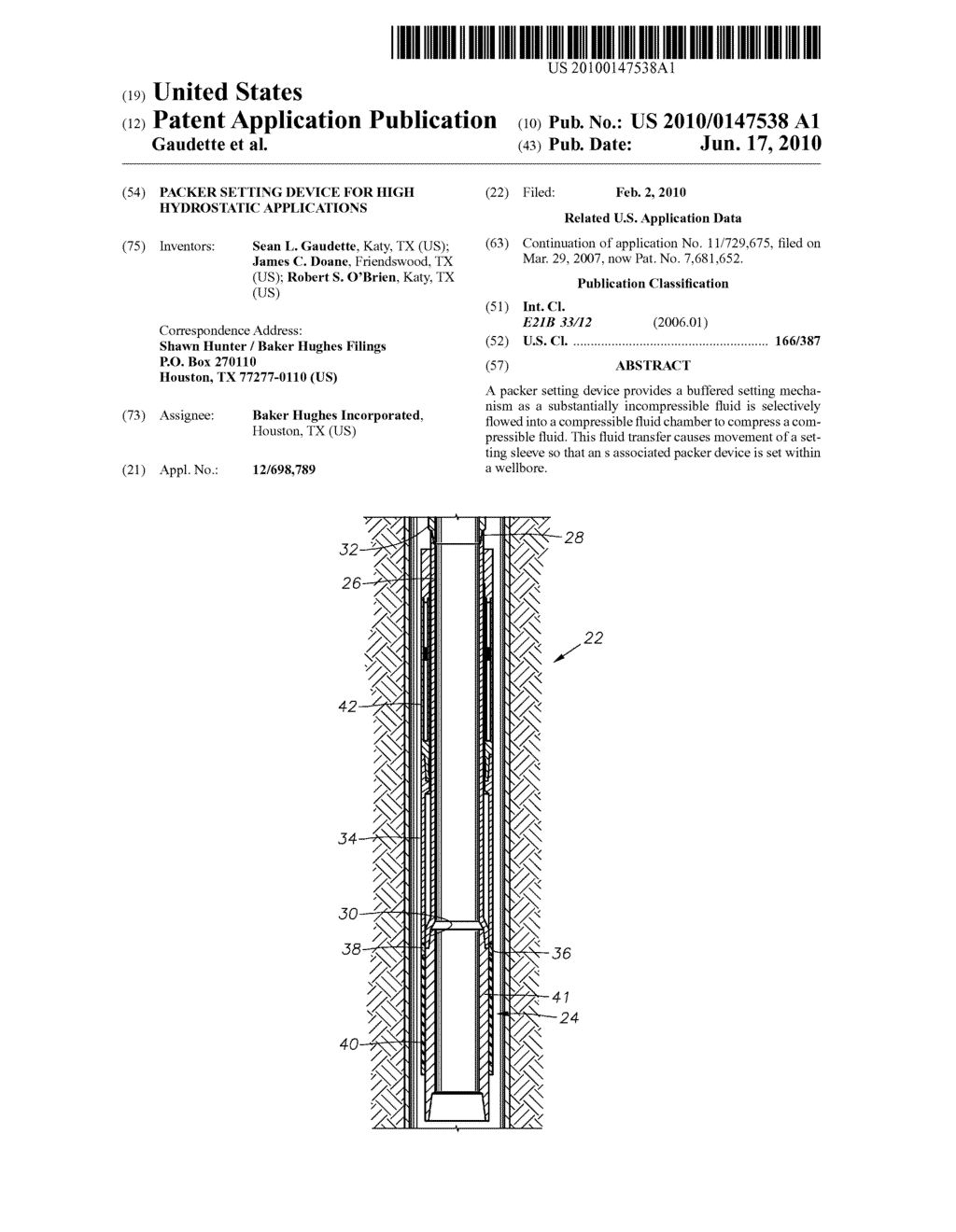 Packer Setting Device for High Hydrostatic Applications - diagram, schematic, and image 01