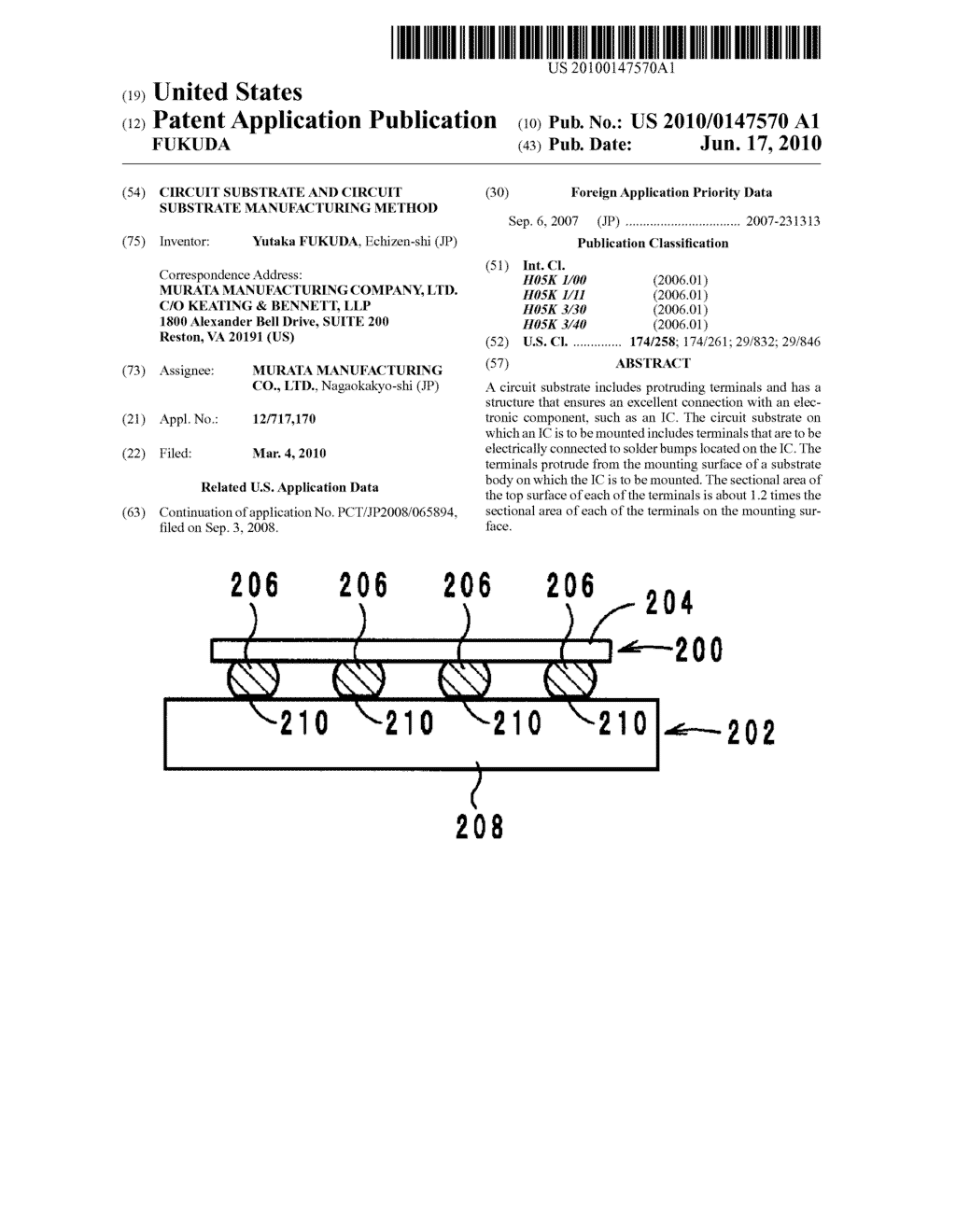 CIRCUIT SUBSTRATE AND CIRCUIT SUBSTRATE MANUFACTURING METHOD - diagram, schematic, and image 01