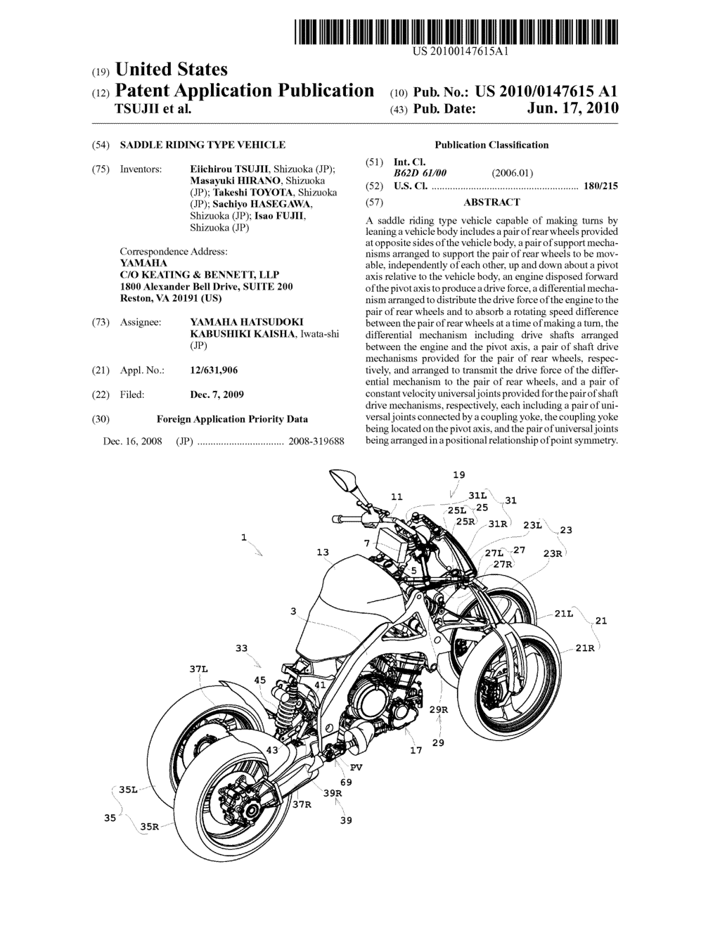 SADDLE RIDING TYPE VEHICLE - diagram, schematic, and image 01