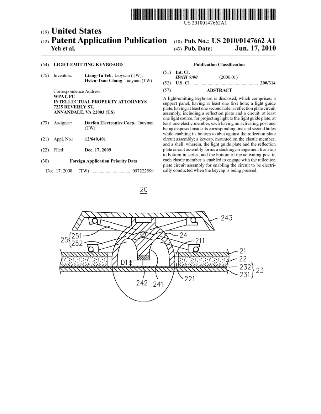 LIGHT-EMITTING KEYBOARD - diagram, schematic, and image 01