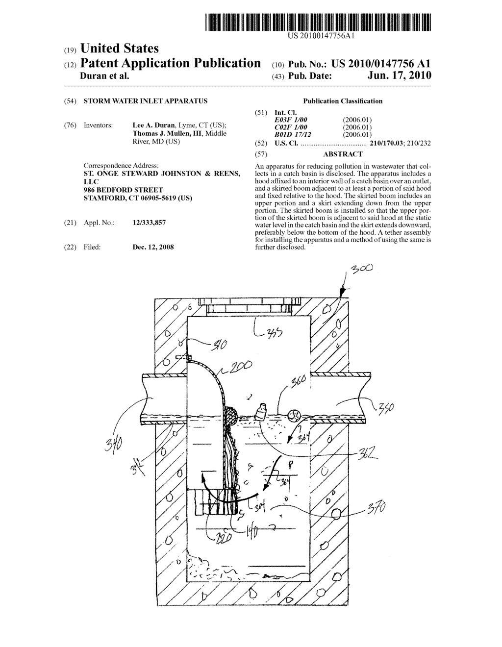 Storm Water Inlet Apparatus - diagram, schematic, and image 01