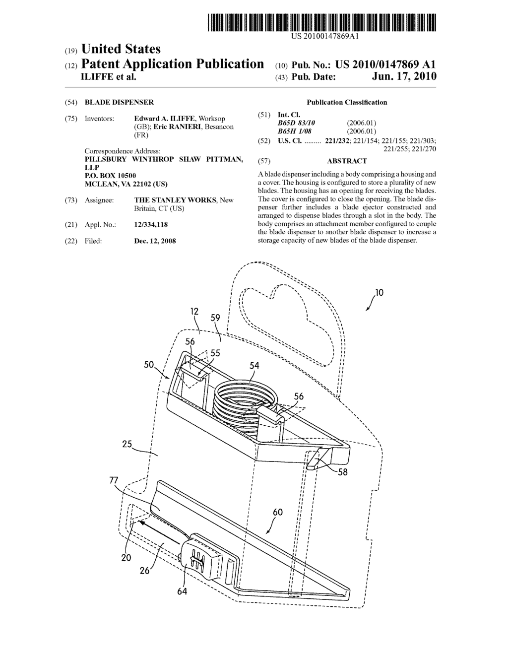 BLADE DISPENSER - diagram, schematic, and image 01