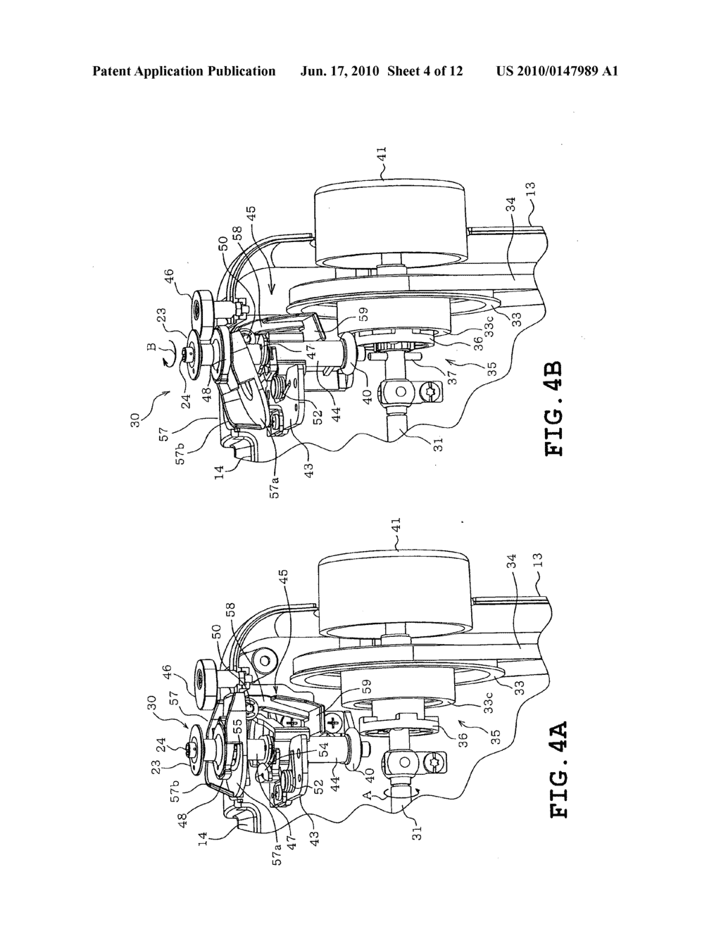 Thread winder and sewing machine provided therewith - diagram, schematic, and image 05