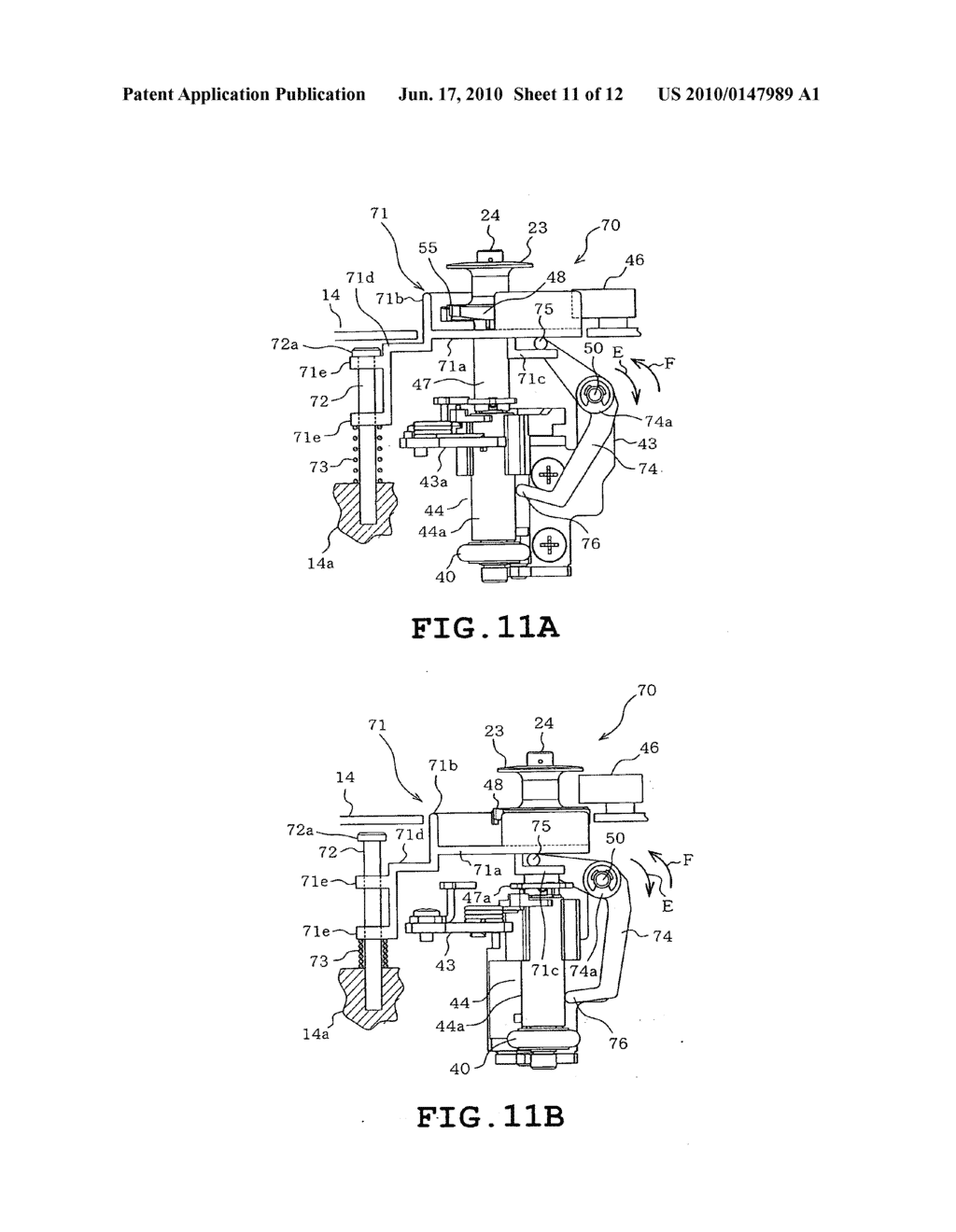 Thread winder and sewing machine provided therewith - diagram, schematic, and image 12