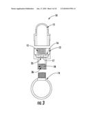 DEVICE AND METHOD FOR SEALING AND LIGHTING A BALLOON diagram and image